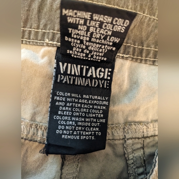 KÜHL Cargo Hiking Vintage Patina Dye Olive Outdoor Shorts Men's 34 EXC. COND.!! - Picture 7 of 10